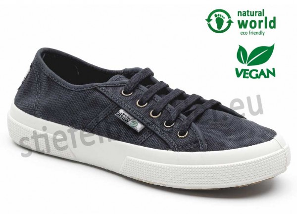 Vegane Sneaker von Natural World aus Spanien Farbe marino