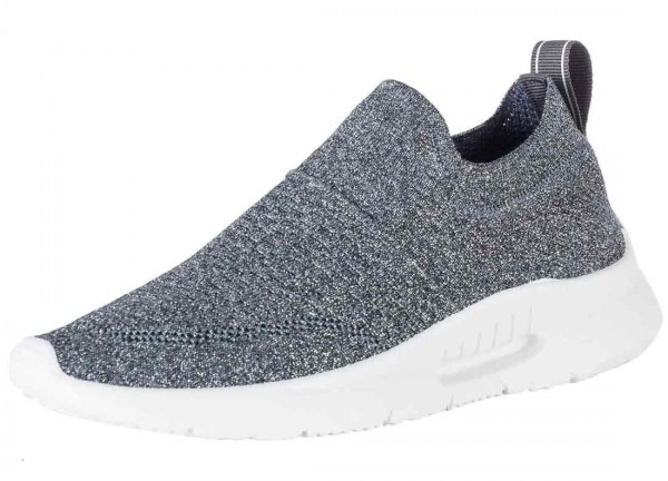 Bequemer Sneaker aus Spanien, Stretch, grau metallic (silber) Farbe plomo