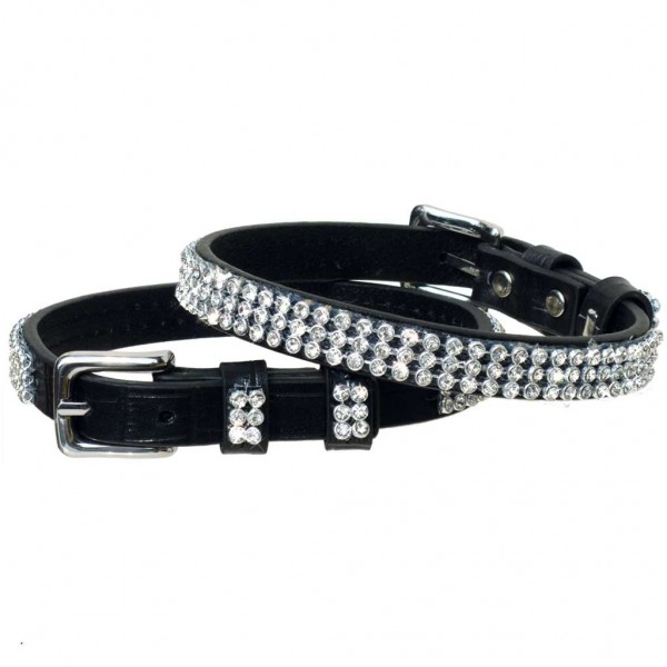 Strass-Stiefelbänder Leder mit Krokoprägung