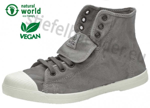 Natural World 107E - Vegane Sneaker, Farbe 670 Gris Claro (grau)