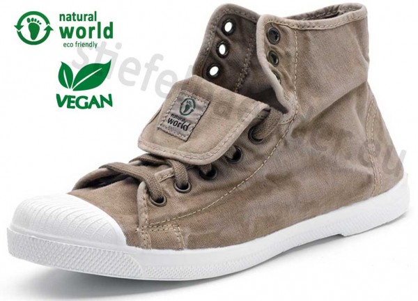 Natural World 107E - Vegane Sneaker, Farbe 621 Beige